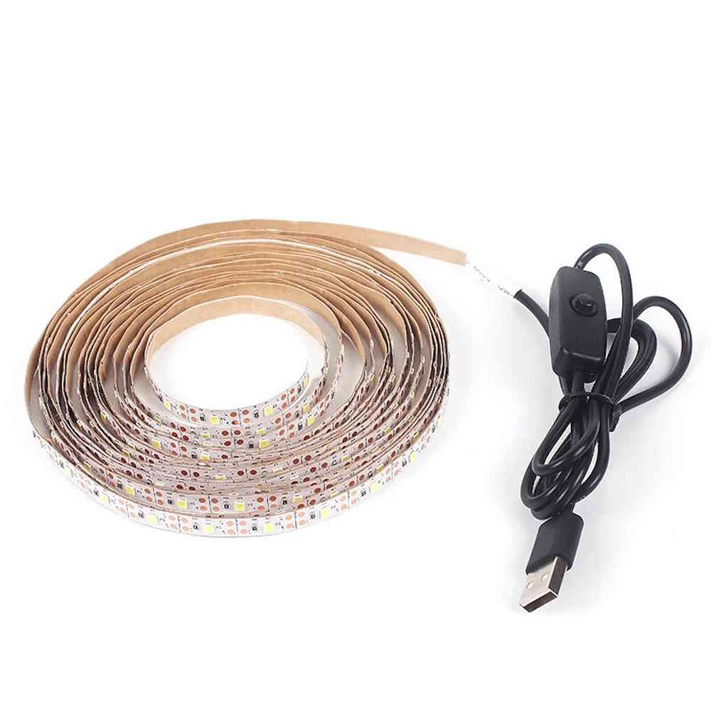 5m LED Strip weiss An-/Ausschalter 5V USB