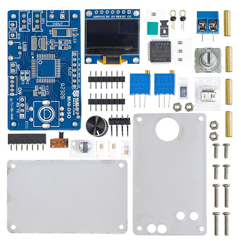Bausatz: DIY Mini Oszilloskop mit OLED Display und STC8A8K MCU