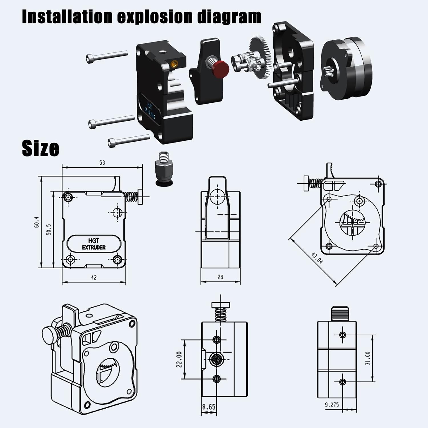 HGT extruder 1.75mm – Bild 3