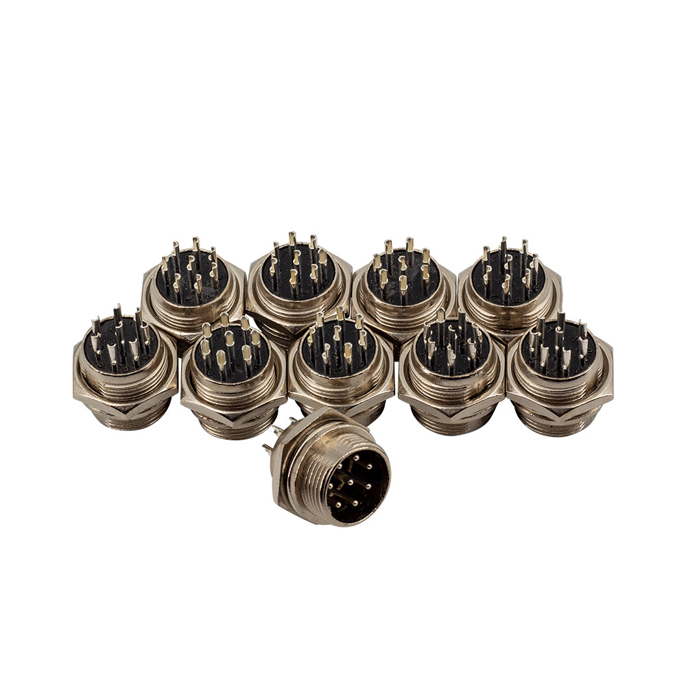 10x GX16 8 Pin Stecker + Buchse