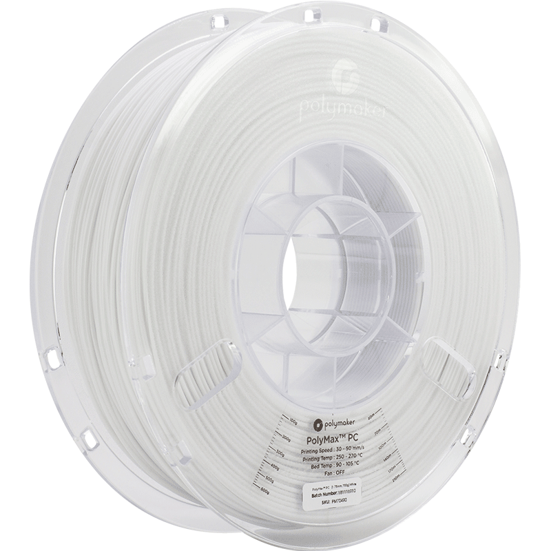 Polymaker PolyMax Tough PC Filament Weiss 1.75mm 750g