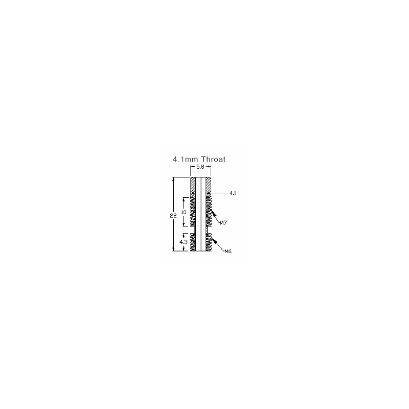 4.1mm Zuführrohr für V6 J-Head Hot Ends