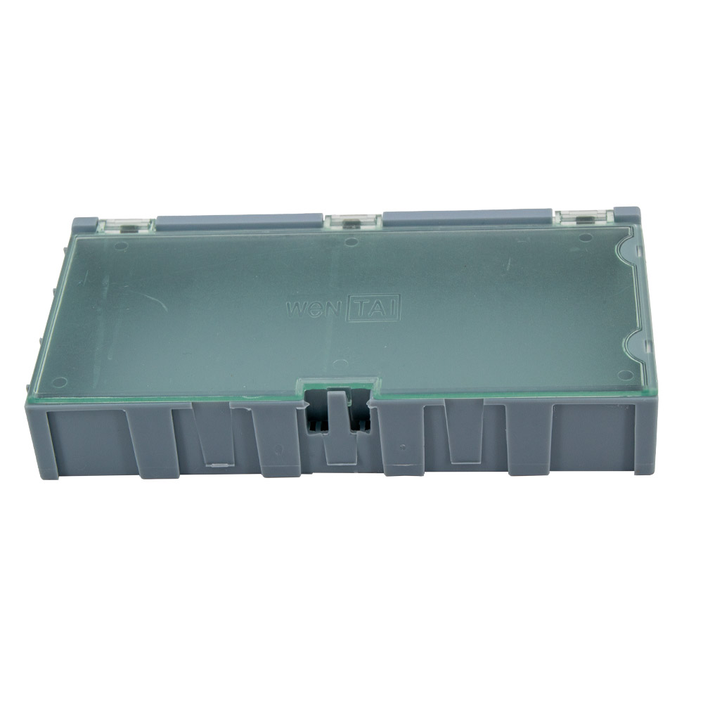 1x Leer Container Box 4 für SMD Bauelemente - blau