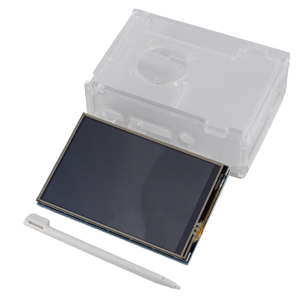 3,5" Touch Screen TFT LCD mit Gehäuse für Raspberry