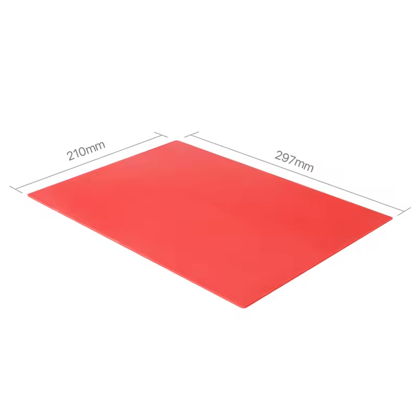Gummimatte A4 für Lasergravur Rot