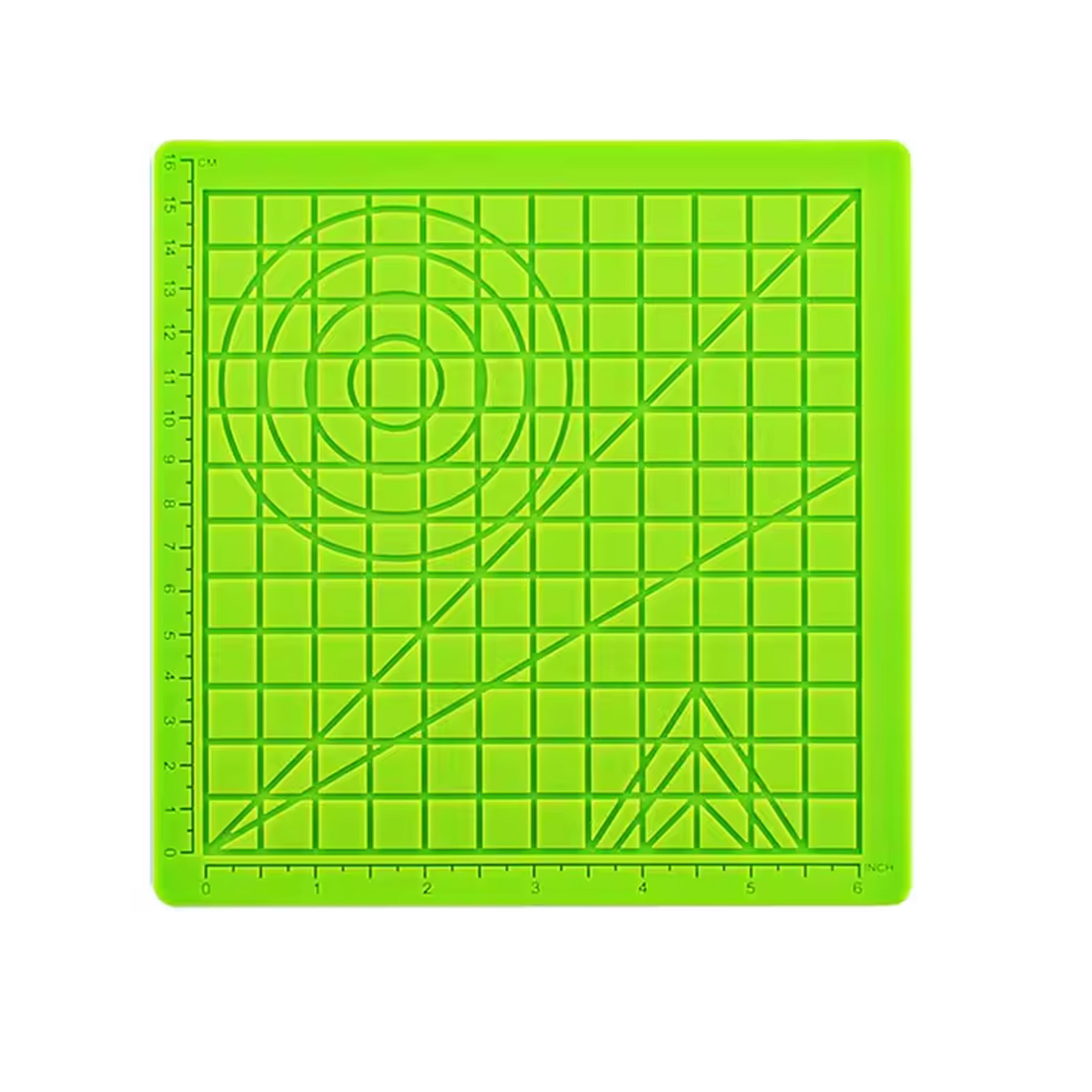 3D-Druckstift Matte Unterlage Design Pad mit geometrischen Formen 177x177mm grün