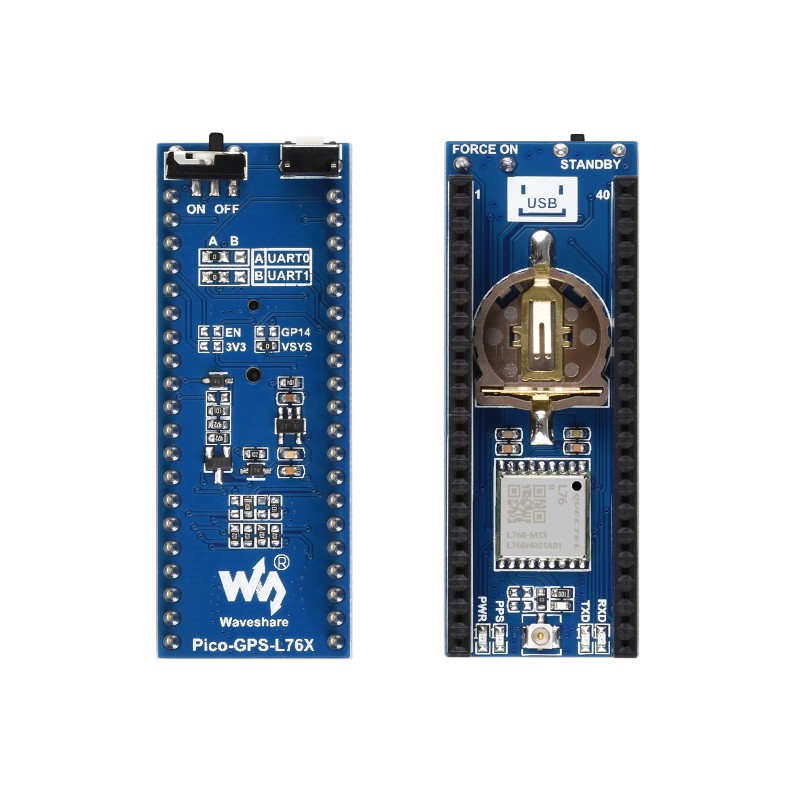 Waveshare L76B GNSS Modul mit GPS Antenne für Raspberry Pi Pico