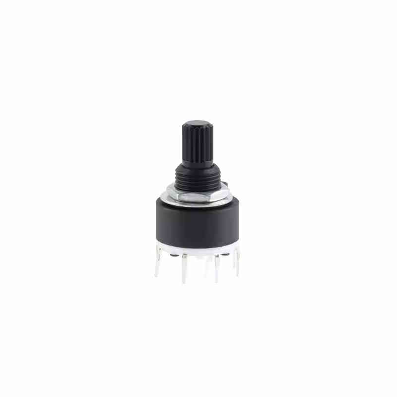 Drehschalter Potentiometer 16mm Band-Schalter 1 Pol 8 Positionen