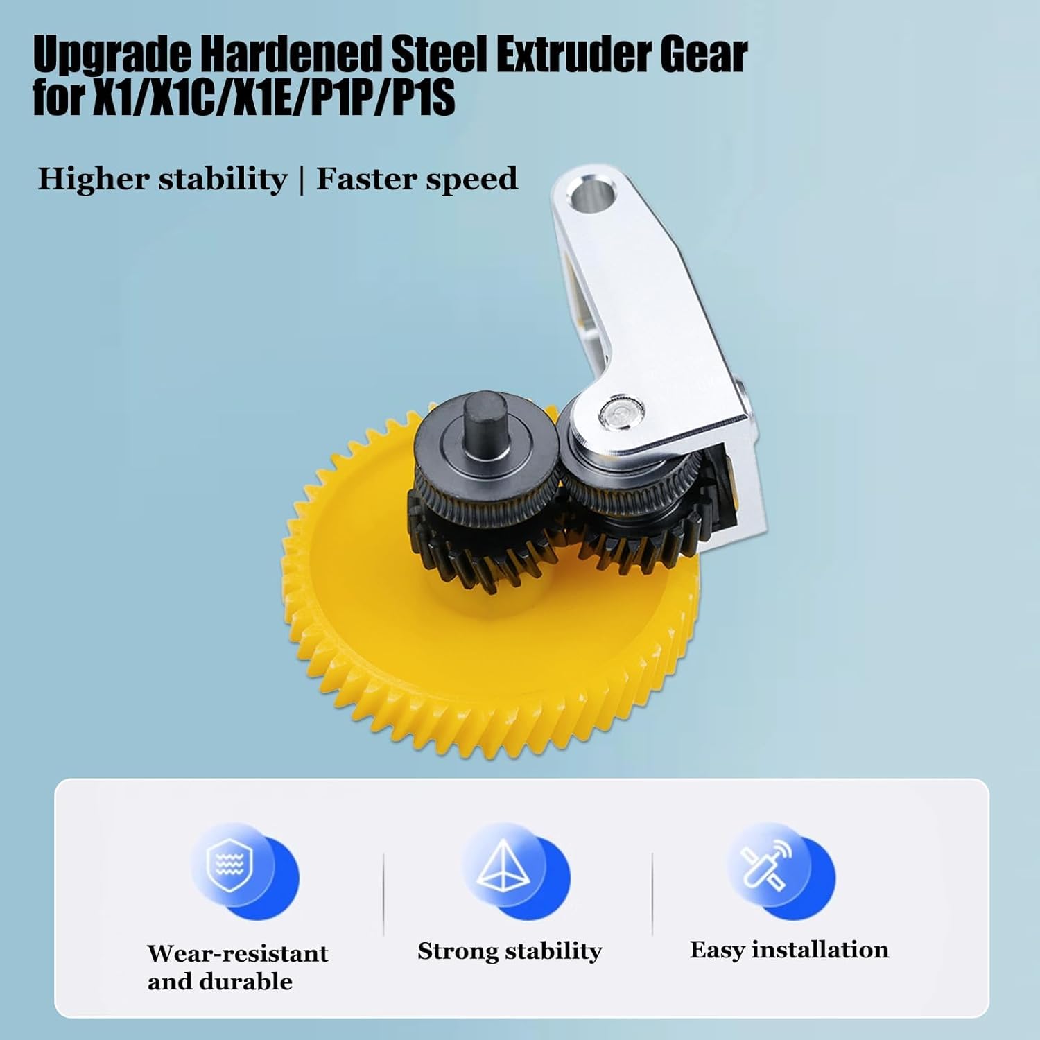Upgrade Extruder Getriebe für Bambu Lab X1C P1S P1P