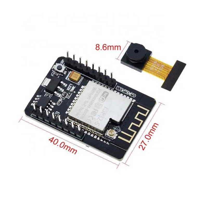 ESP32-Cam Wifi/Bluetooth Board mit OV2640 Kamera (kompatibel mit Arduino)
