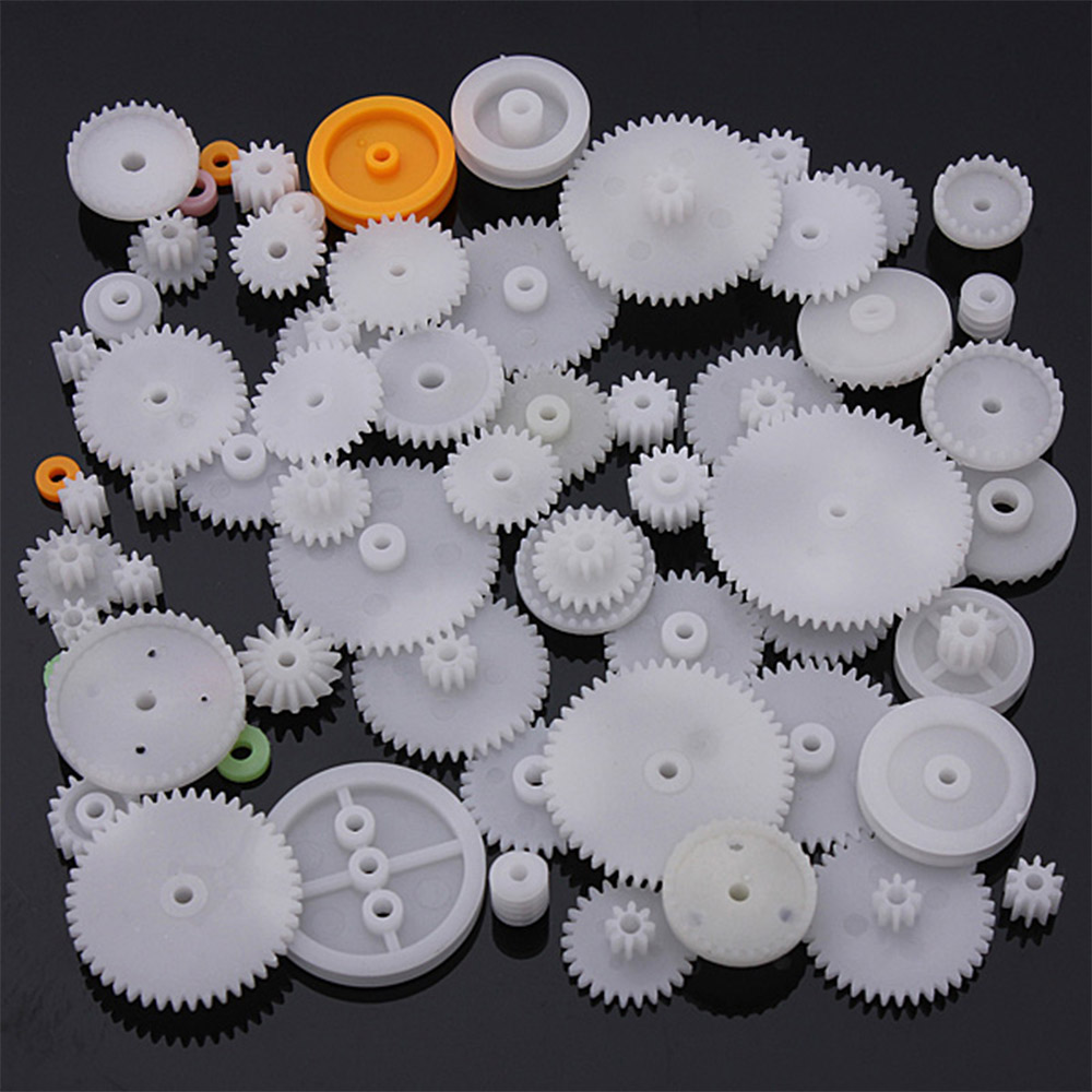 75 Teile Set Zahnräder, Schneckenantriebe, Zahnstange, etc.