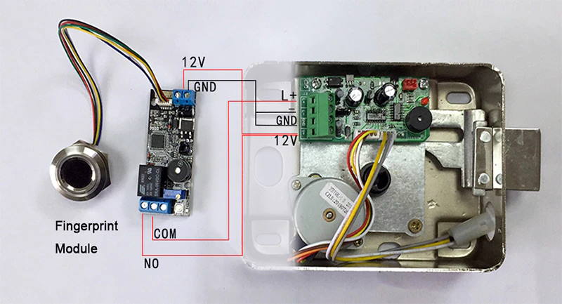 Fingerabdrucksensor mit Steuerplatine Relais K202 R503