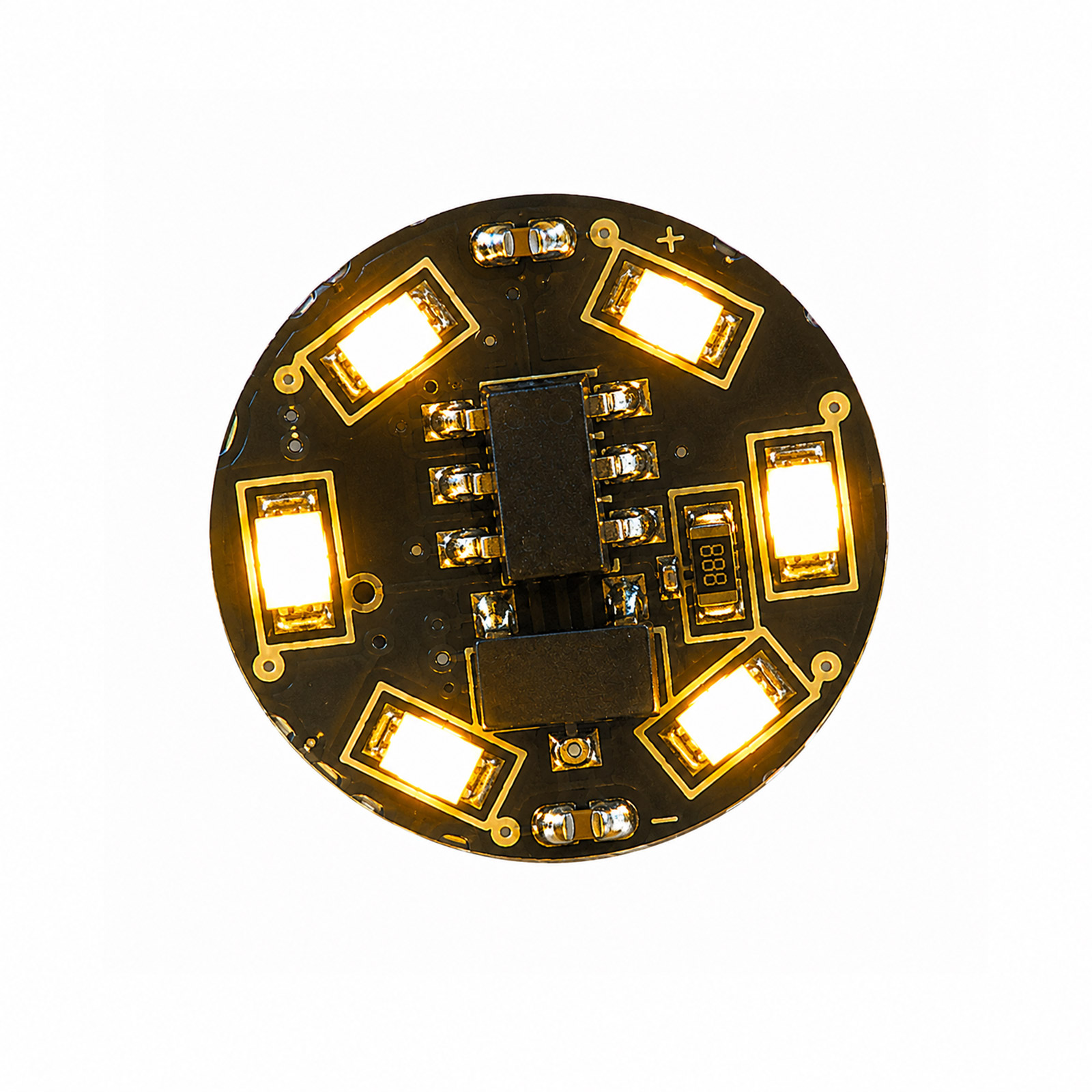 Magnetisches Mini LED-Modul Gelb – 8 Modi, kabellos, CR927