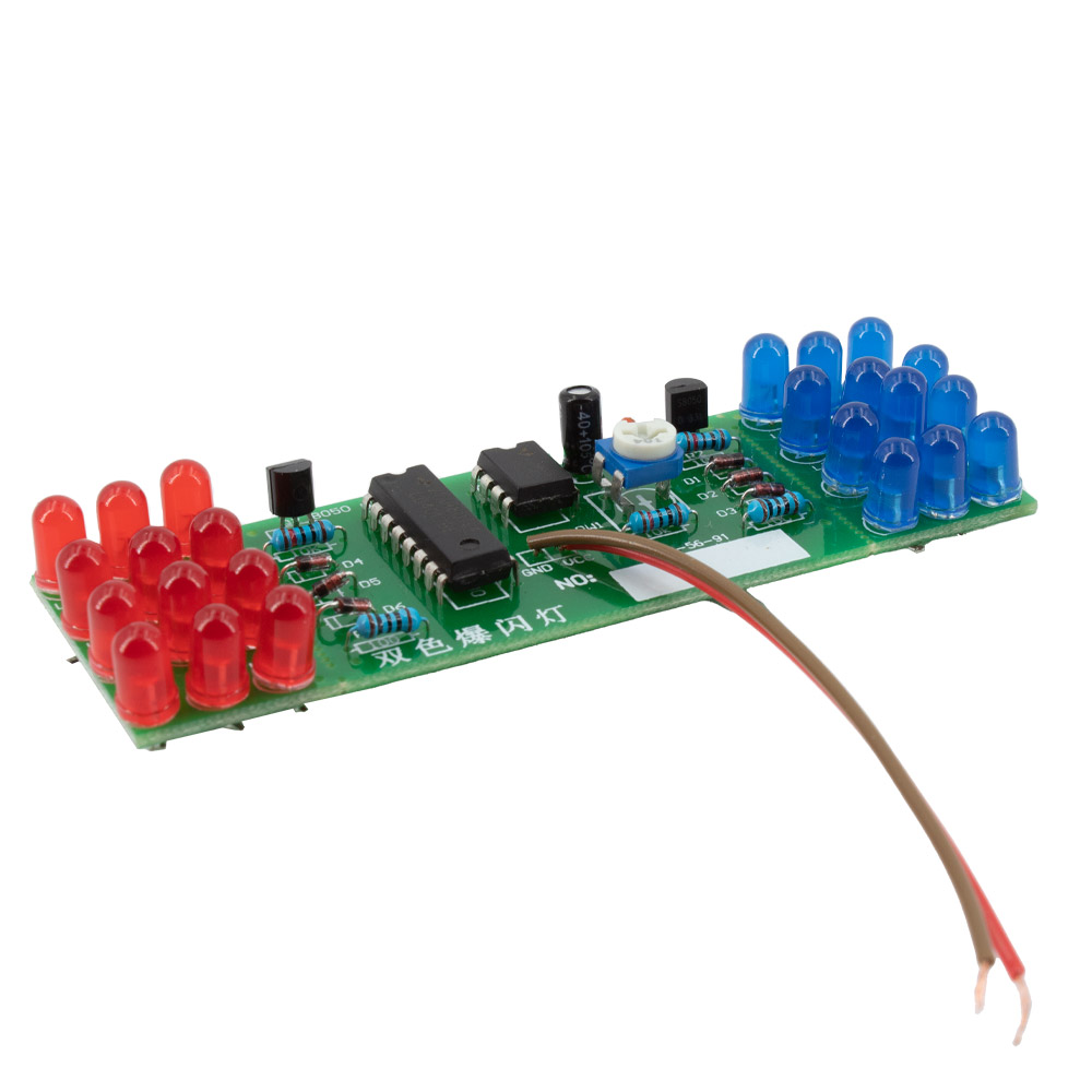 Bausatz LED Stroboskop rot / blau