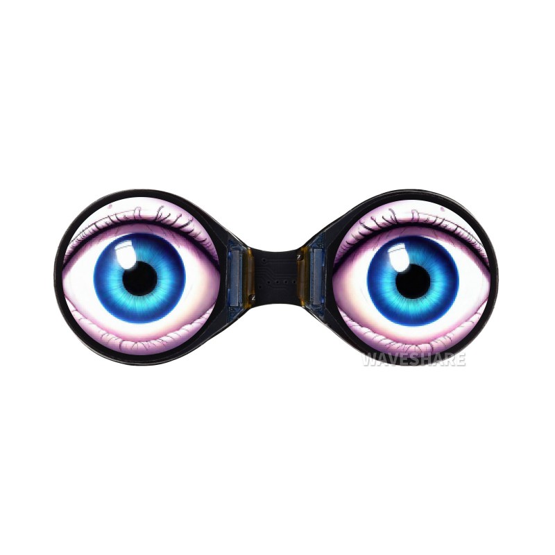 Waveshare 0.71" Dual Eye Display – 2× runde IPS-Displays mit 160×160 px, GC9D01, SPI
