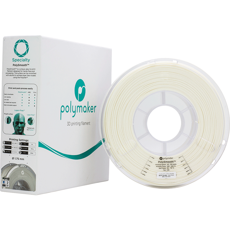 Polysmooth Filament Weiss White 1.75mm 750g
