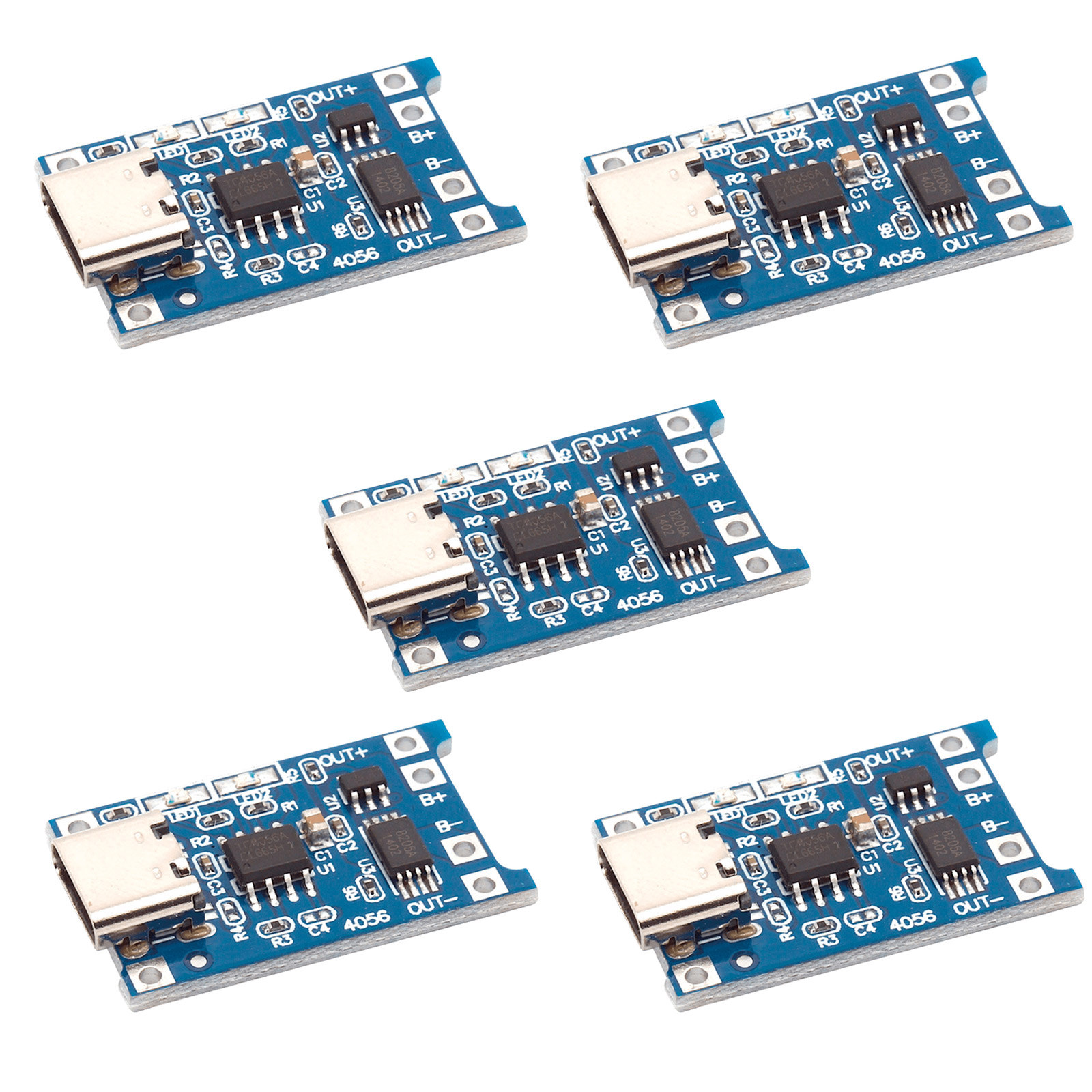 5x TP4056 1A Lithium Lademodul für Arduino Mini USB