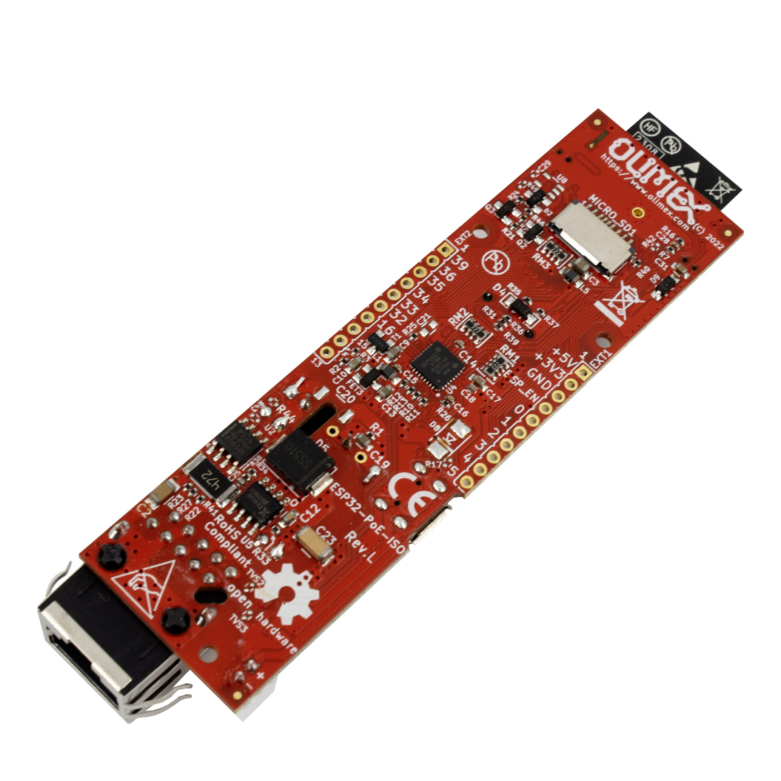 Olimex ESP32-POE-ISO IoT Entwicklungsboard