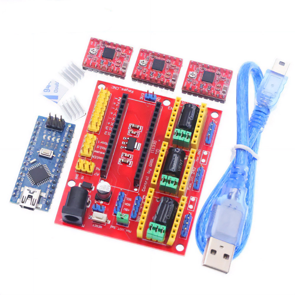 CNC Shield V4 Kit Arduino Nano Board mit A4988