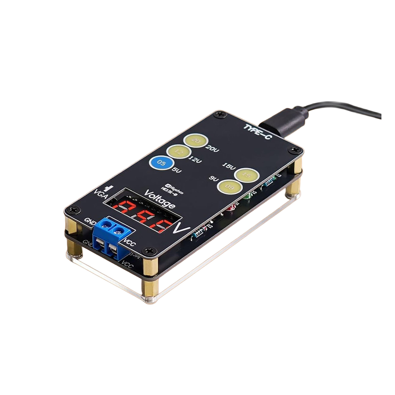Bausatz USB-C Spannungsmesser Voltmeter mit Display 5-20V