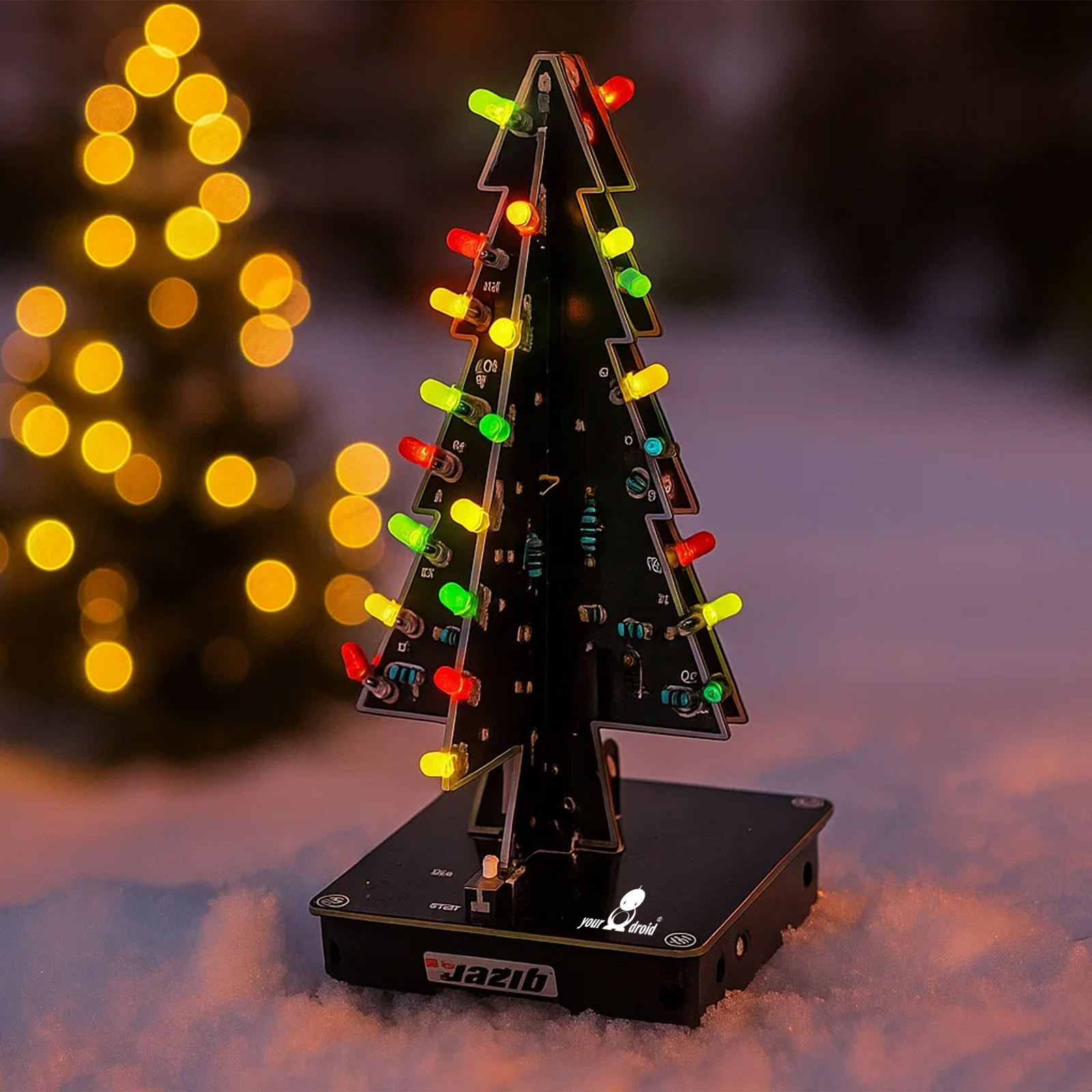 Bausatz LED-Weihnachtsbaum (schwarz)