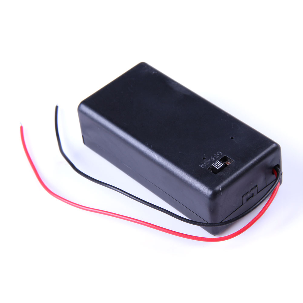 Gehäuse für 9V Batterien mit Ein/Aus-Schalter