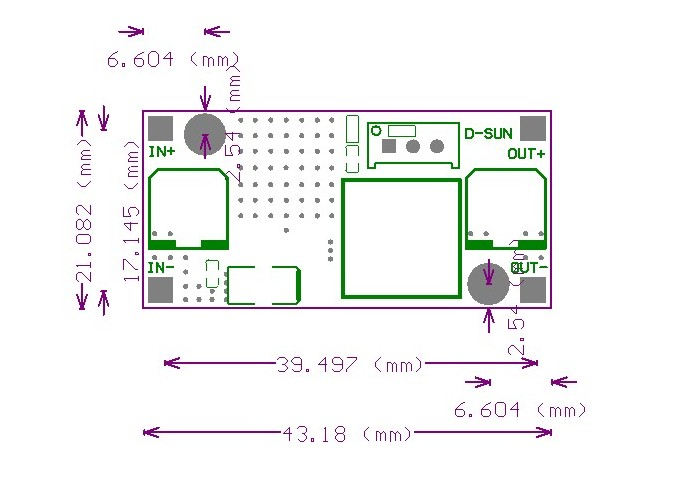 Spannungswandler Step-Down Modul DC-DC 4-50V 3A LM2596HVS LM2596HV