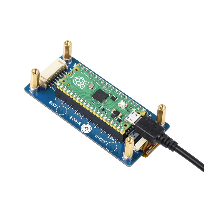 Waveshare 2.9" E-Paper Display Modul (B) für Raspberry Pi Pico 3-farbig