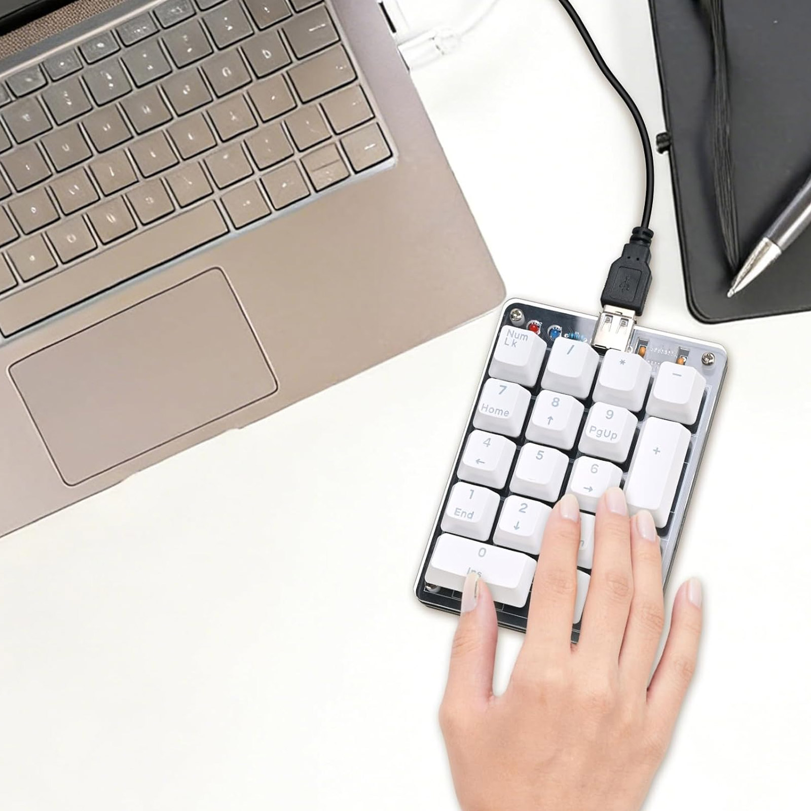 DIY USB Nummernblock Bausatz mit 17 mechanischen Tasten
