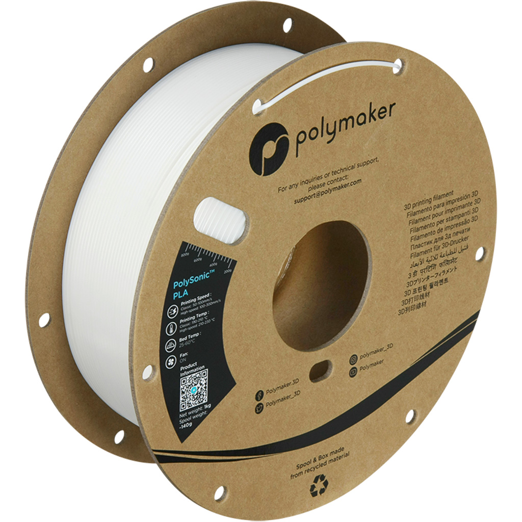 Polymaker PolySonic White 1.75mm 1kg