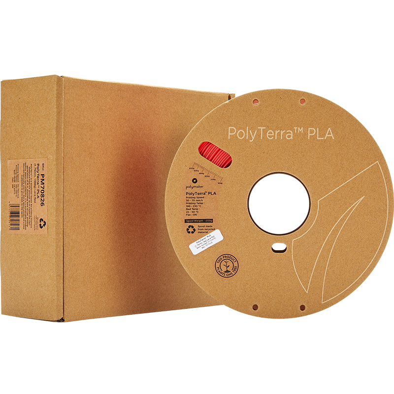 Polymaker PolyTerra PLA Filament Lava Red 1.75mm 1kg