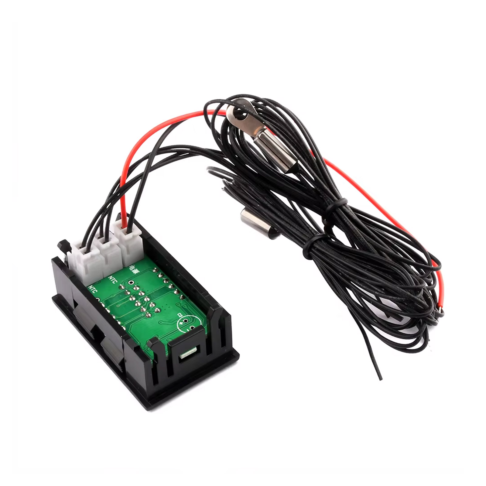 Doppel LED Anzeige mit wasserfesten Temperatursensor DC 4-28V (Rot & Rot)