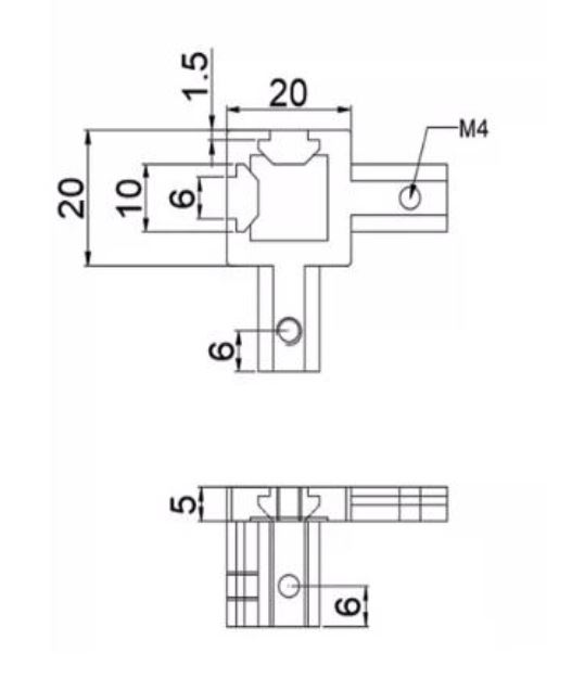 Innen-Eckverbinder für 2020 V-Slot Aluminiumprofile