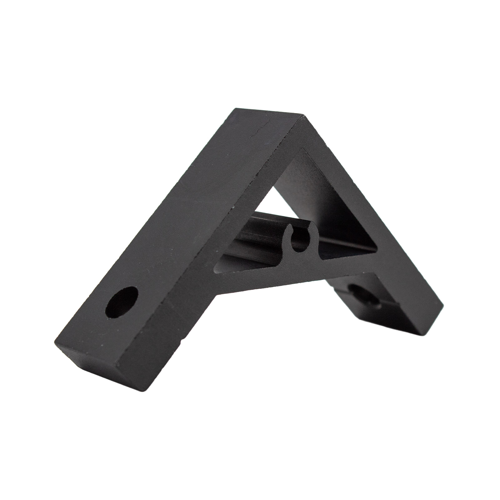 L-Winkel 90° für Aluminiumprofile 2020 Schwarz