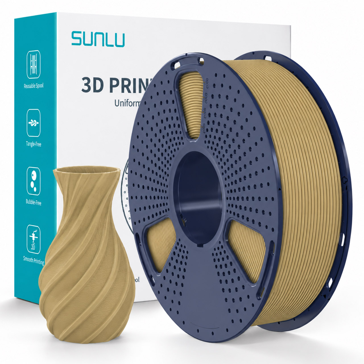 Sunlu PLA Filament Gold 1.75mm 1kg