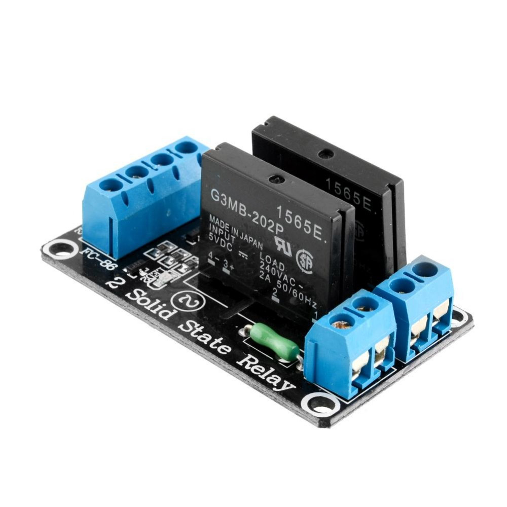 2 Kanal Solid State Relais Modul 5V/230VAC High Level Trigger