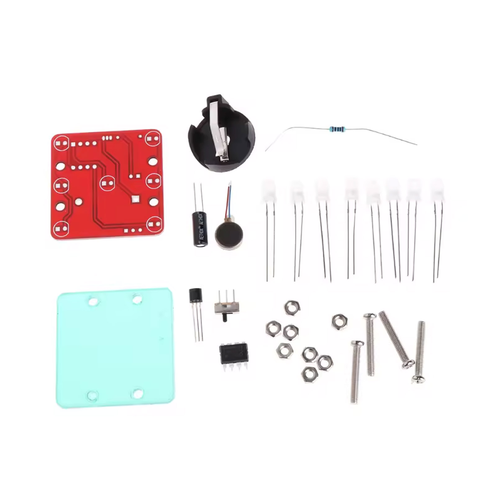 Bausatz Digitaler LED Würfel (Weiss)