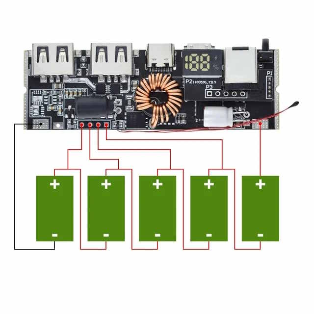 USB-C Power Bank Lade Modul 5S 100W 5A
