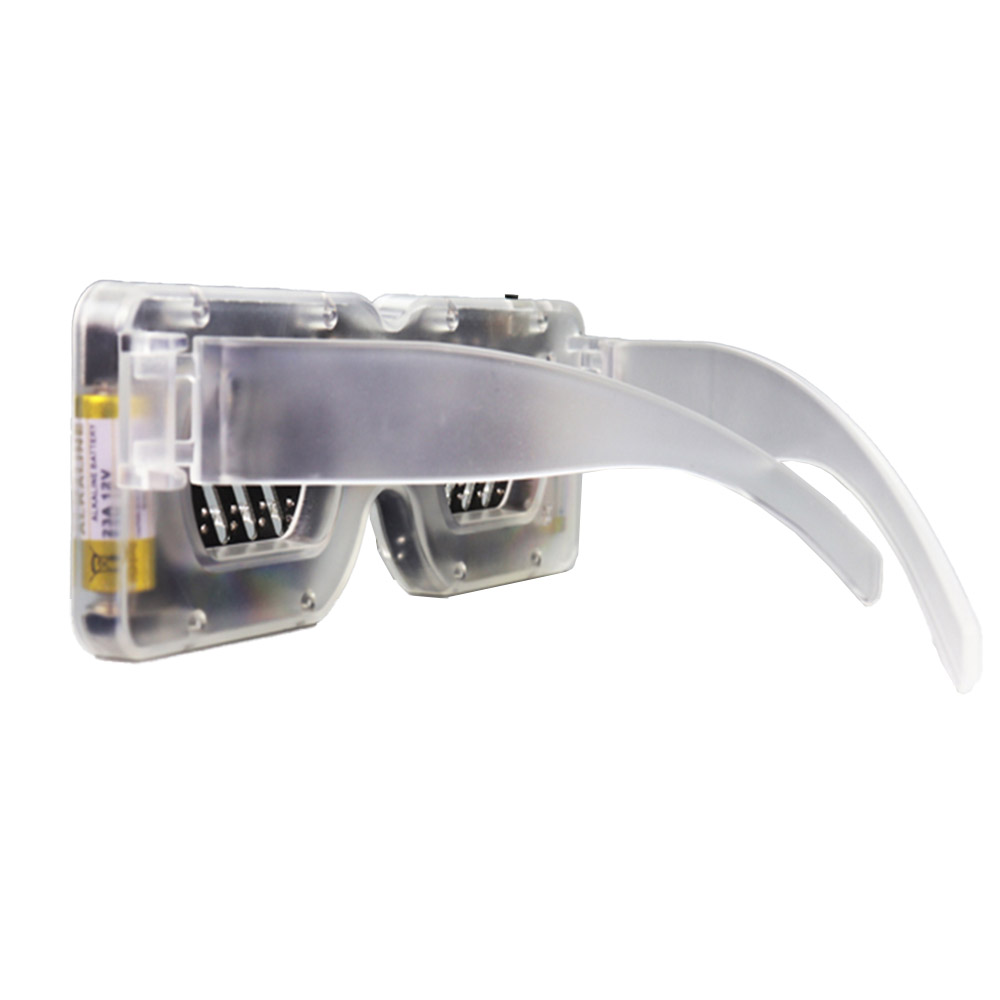 Bausatz: Blinkende DIY LED Brille (grün)