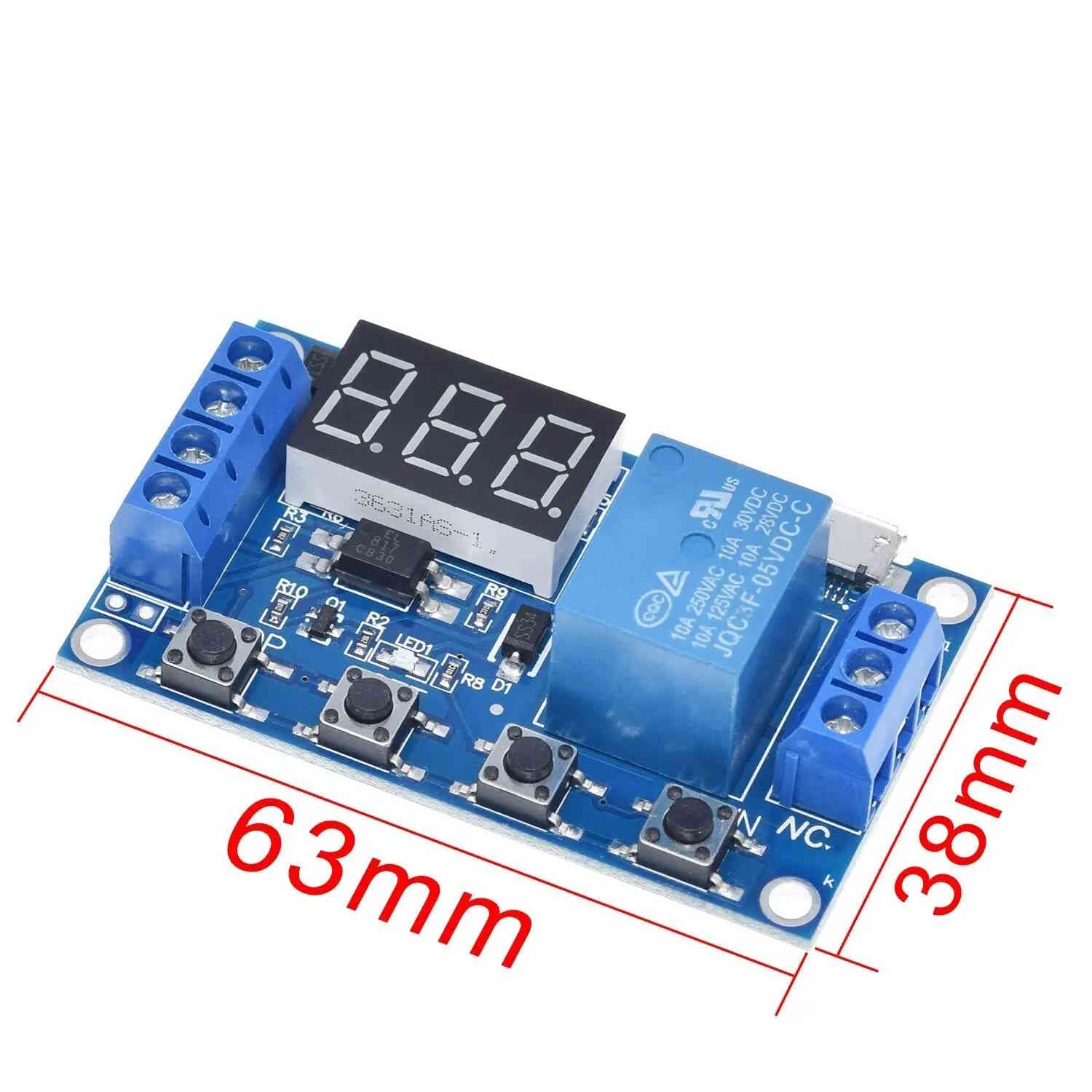 Automation Verzögerungsswitch Timer Relais 4 Knöpfe