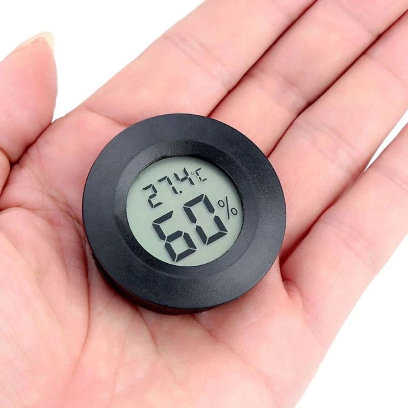 mini LCD Thermometer Hygrometer (schwarz)