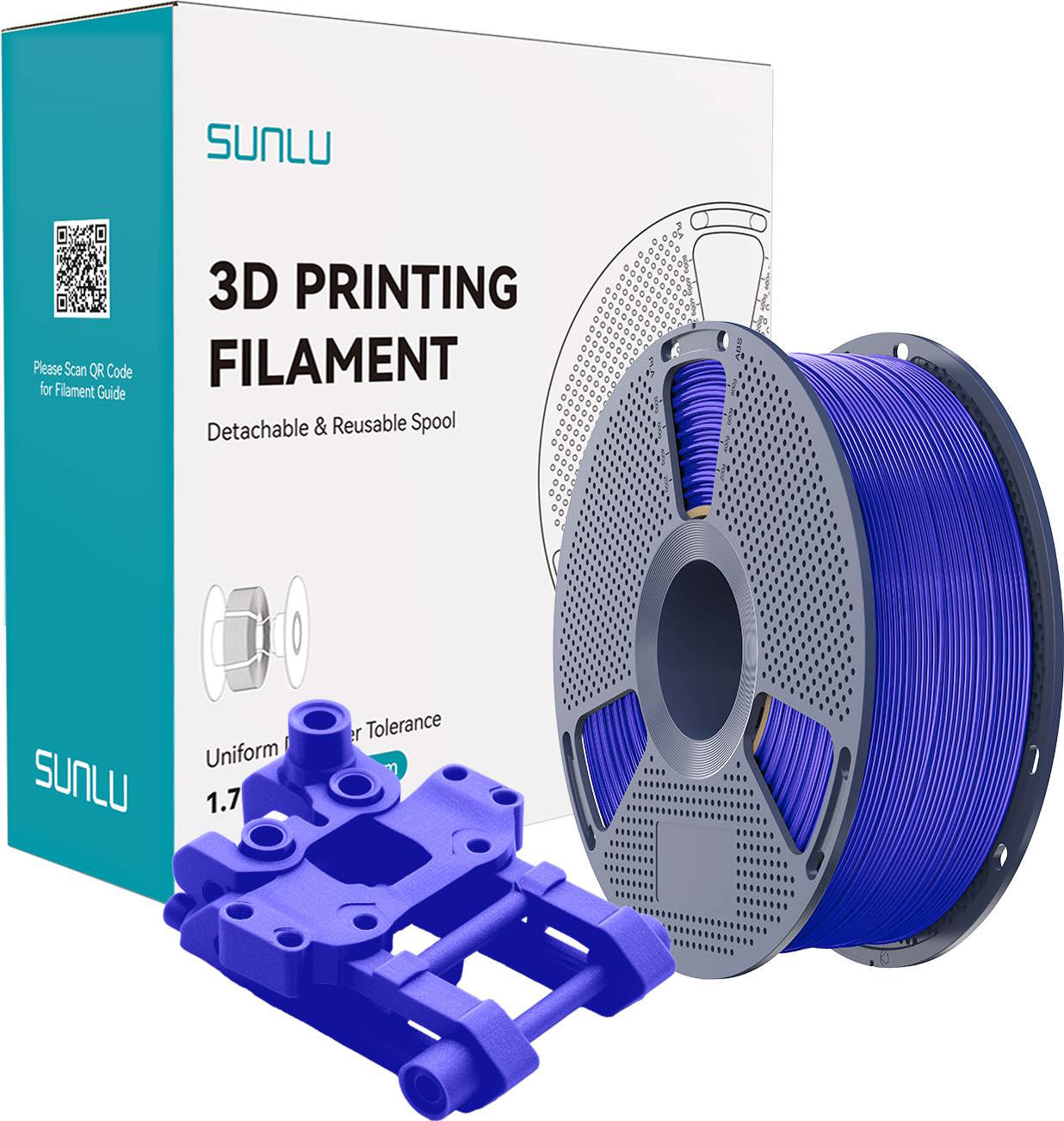 Sunlu ABS Filament Klein Blue 1.75mm 1kg