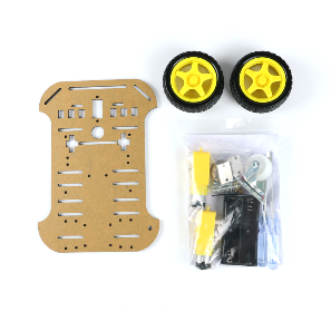 2WD Smart Car Chassis Plattform für Arduino Roboter (schwarz)