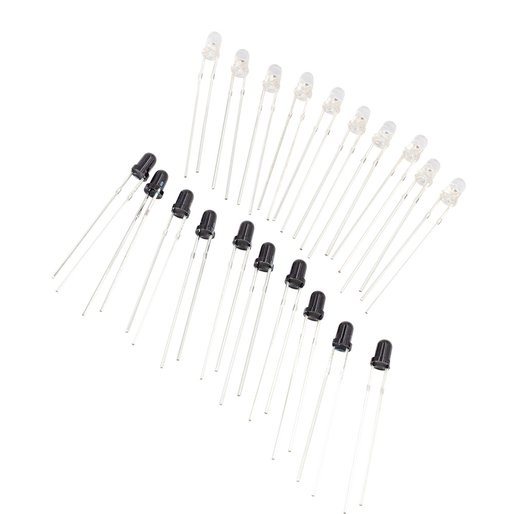 10 Paar IR LED 3mm 940nm Infrarot Sender + Empfänger