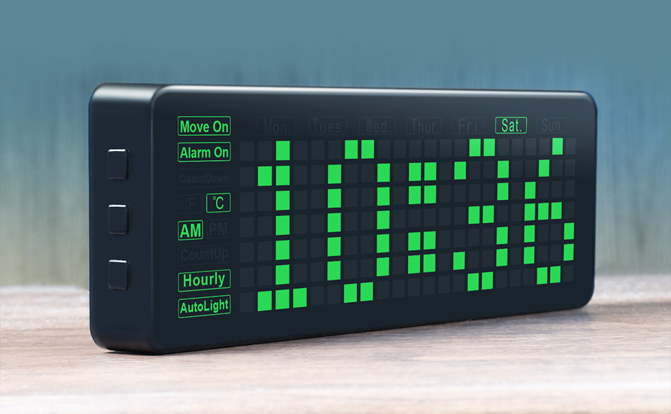 Waveshare Elektronische Uhr für Raspberry Pi Pico