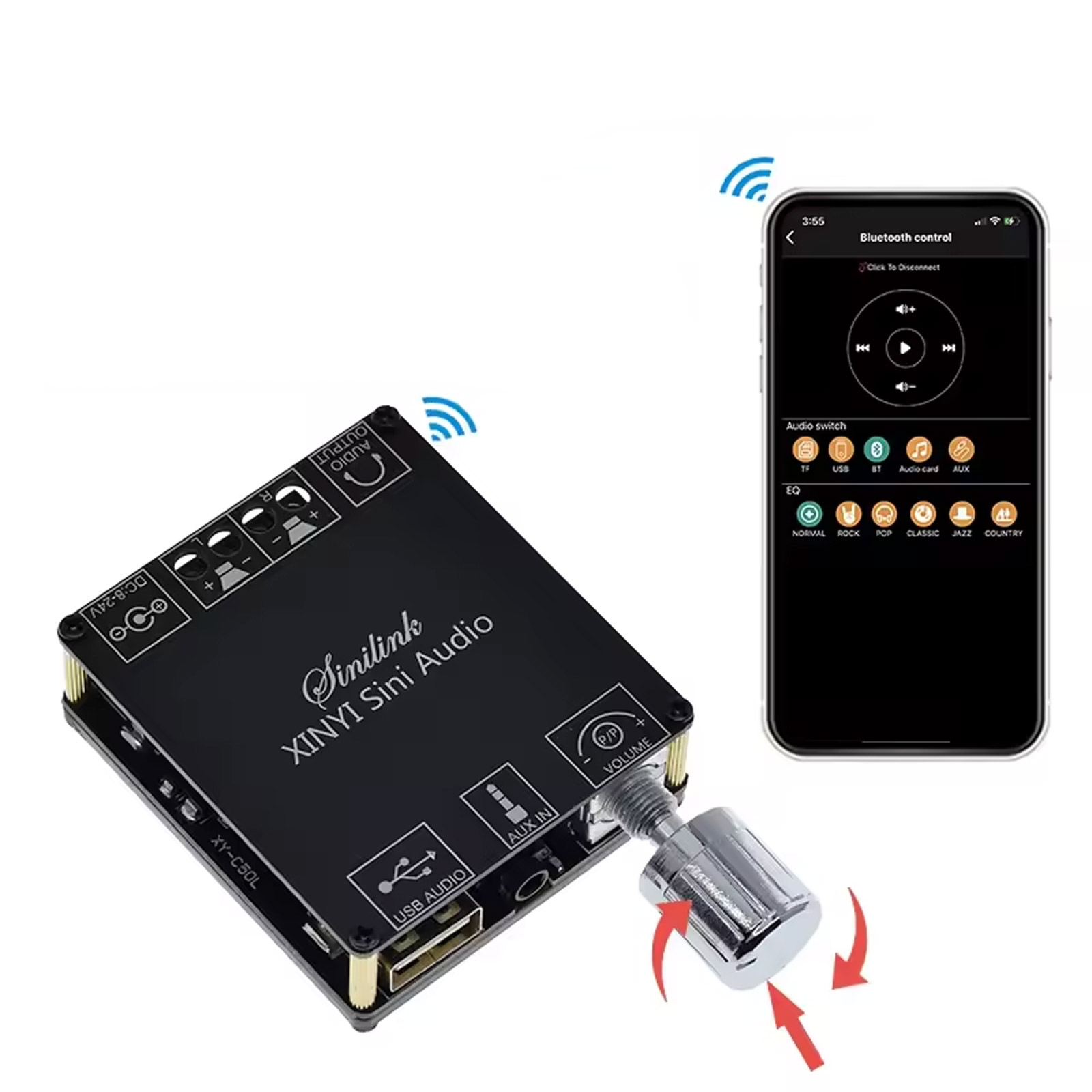 2×50W Bluetooth 5.0 Audio Verstärker Modul XY-C50L mit TPA3116