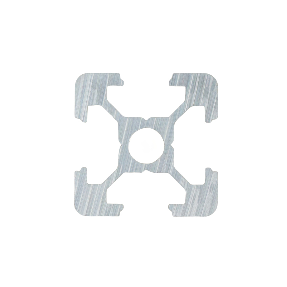 1 Meter Aluprofil 20x20 B-Typ Nut 6 Silber