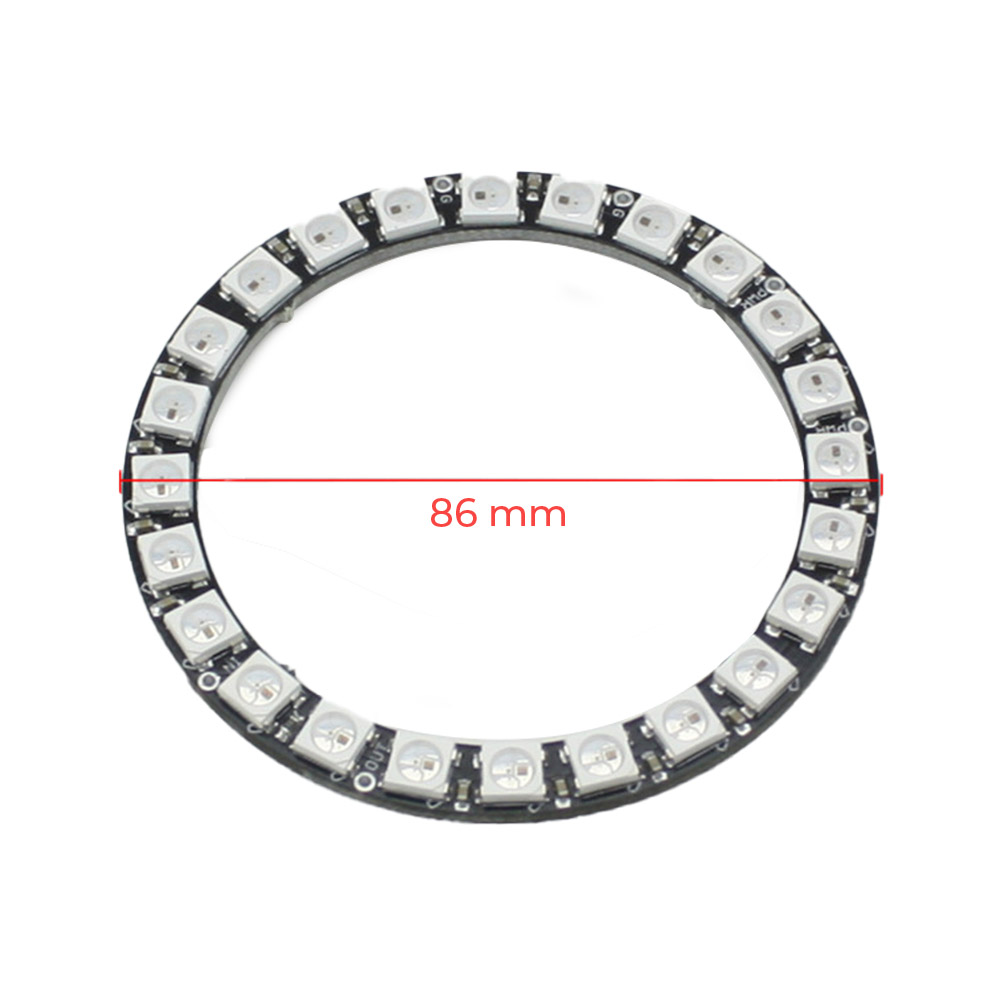 3x 24Bit RGB LED Ring WS2812 5V ähnl. Neopixel