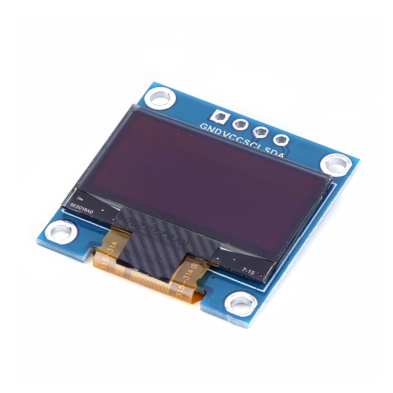 0.96" OLED Display Weiss I2C SSD1306 128x64 Pixel für Arduino & Raspberry Pi