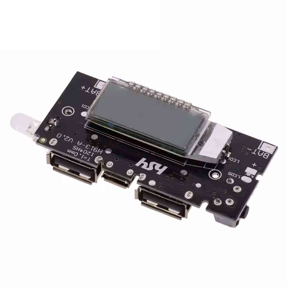 Powerbank Modul 5V Dual USB 18650 Ladeplatine mit LCD-Anzeige